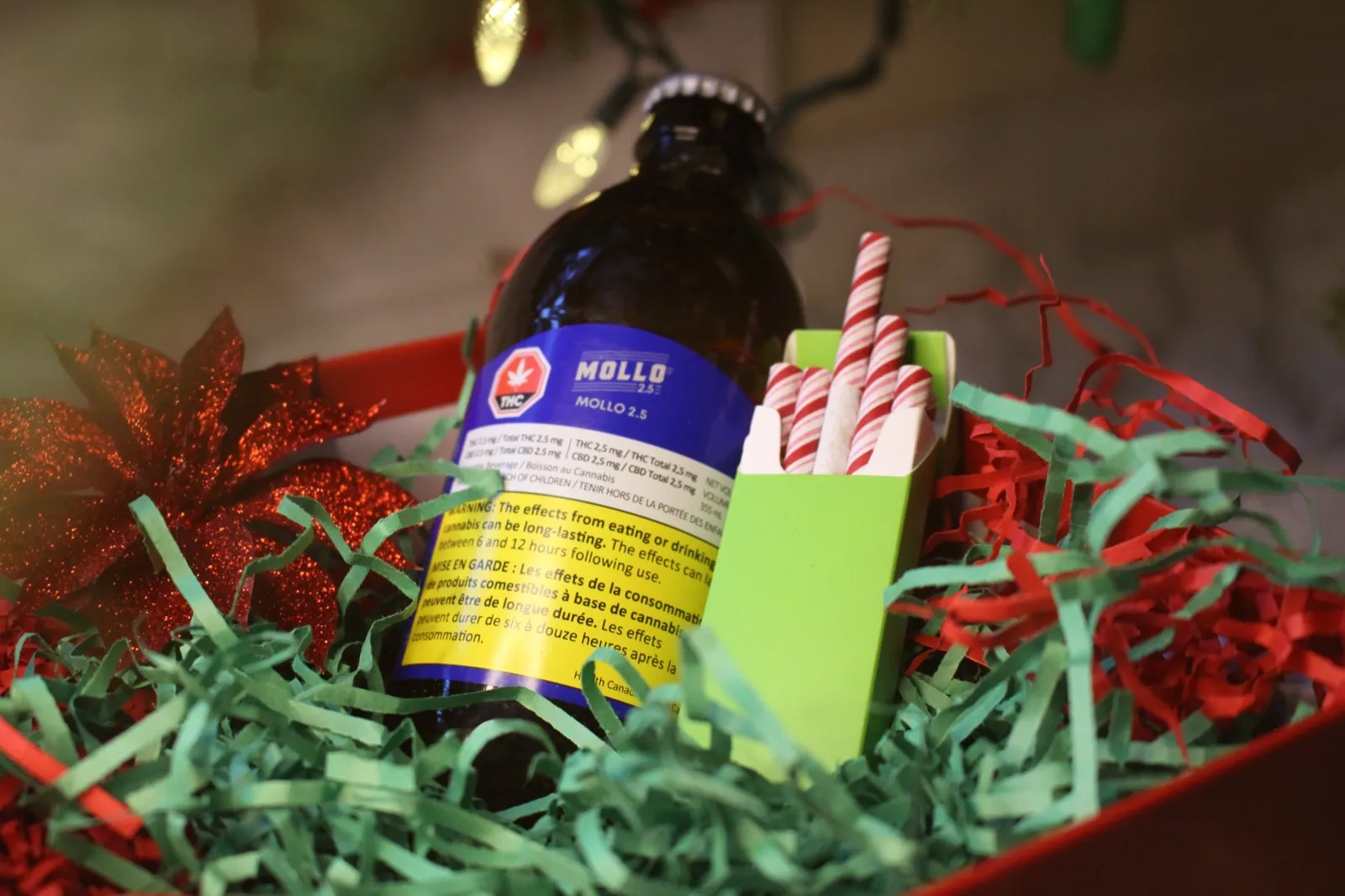 A canned cannabis-infused beverage.